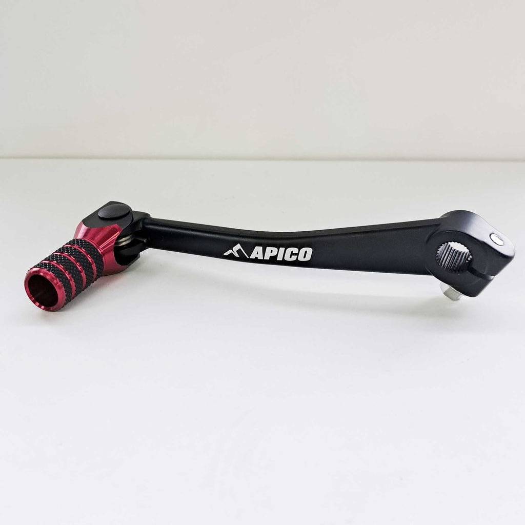 Apico - Gear Lever - Elite - CRF50 04-27, CRF70 04-19, Most Pit Bikes - Black w/Red
