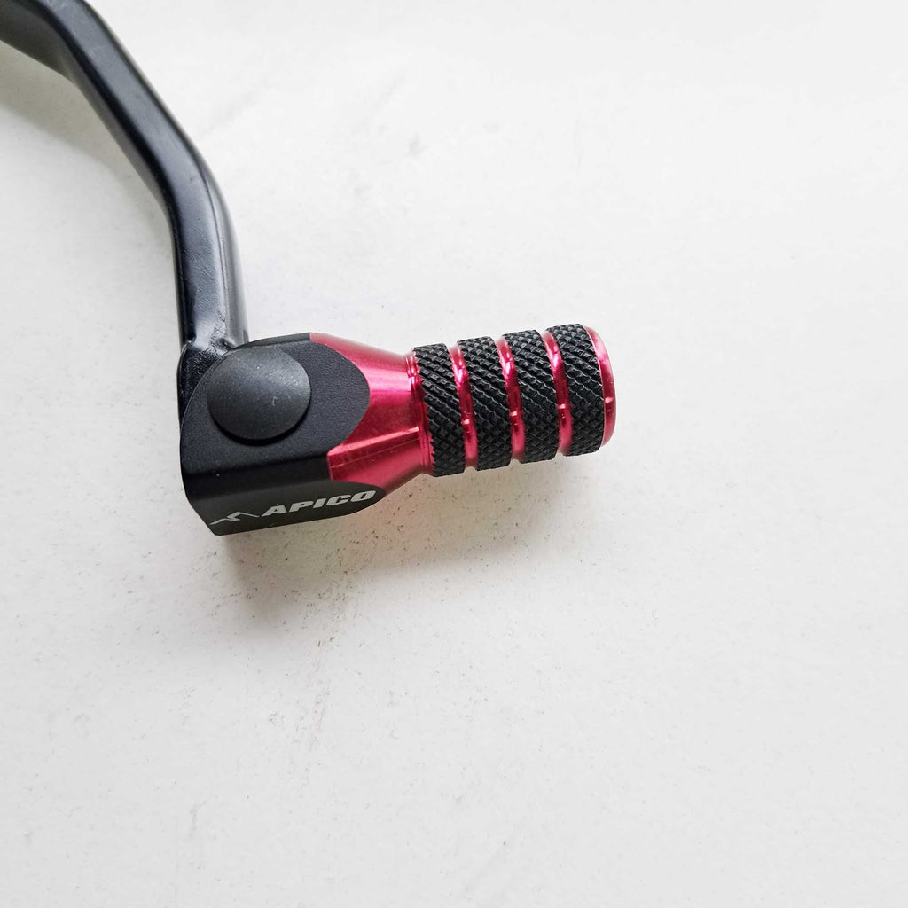 Apico - Gear Lever - Elite - CRF250L 13-21, CRF300L 21-26 - Black w/Red