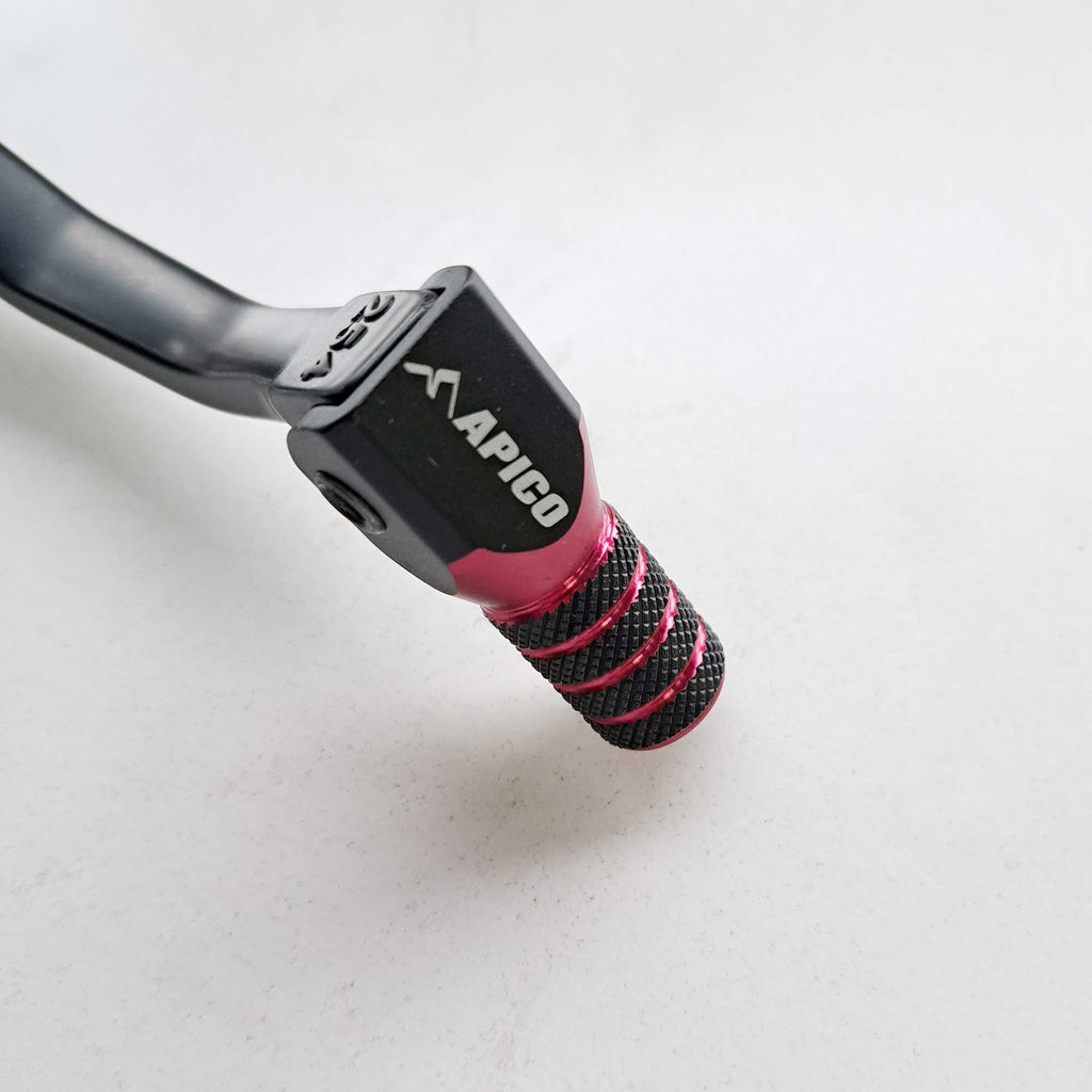 Apico - Gear Lever - Elite - CRF250L 13-21, CRF300L 21-26 - Black w/Red