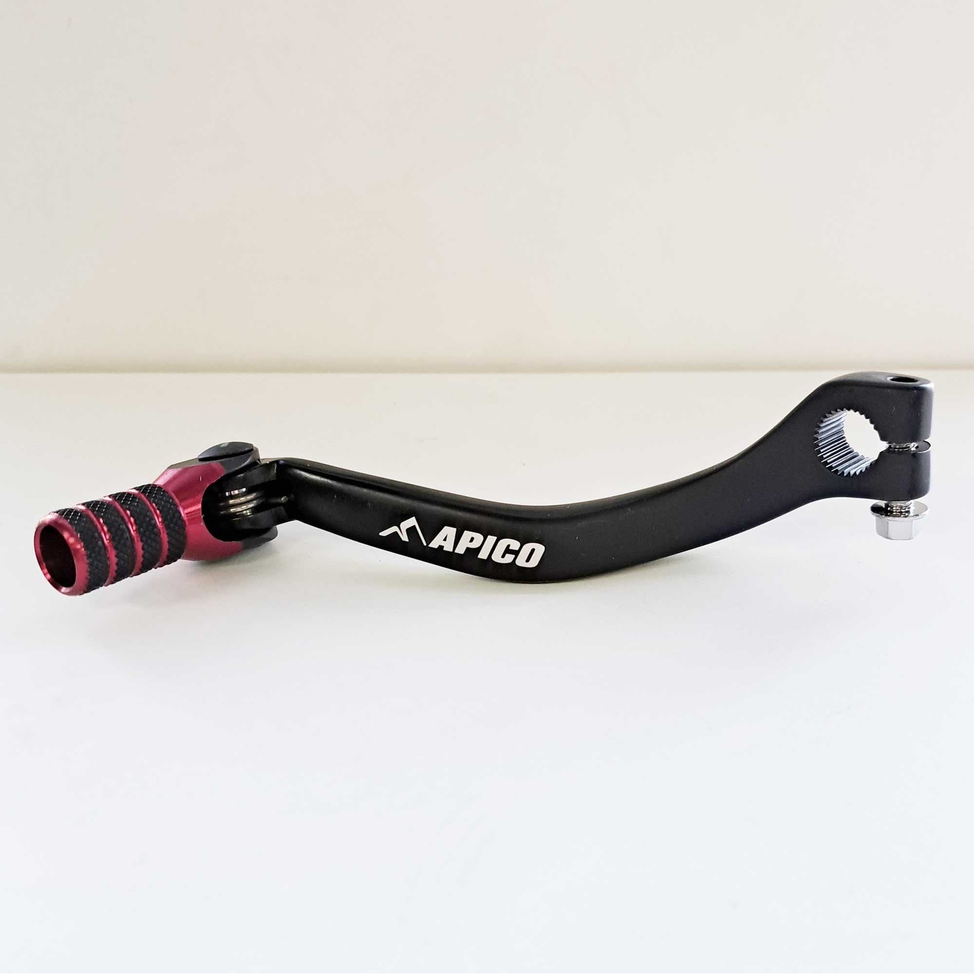 Apico - Gear Lever - Elite - CR250 04-07 - Black w/Red