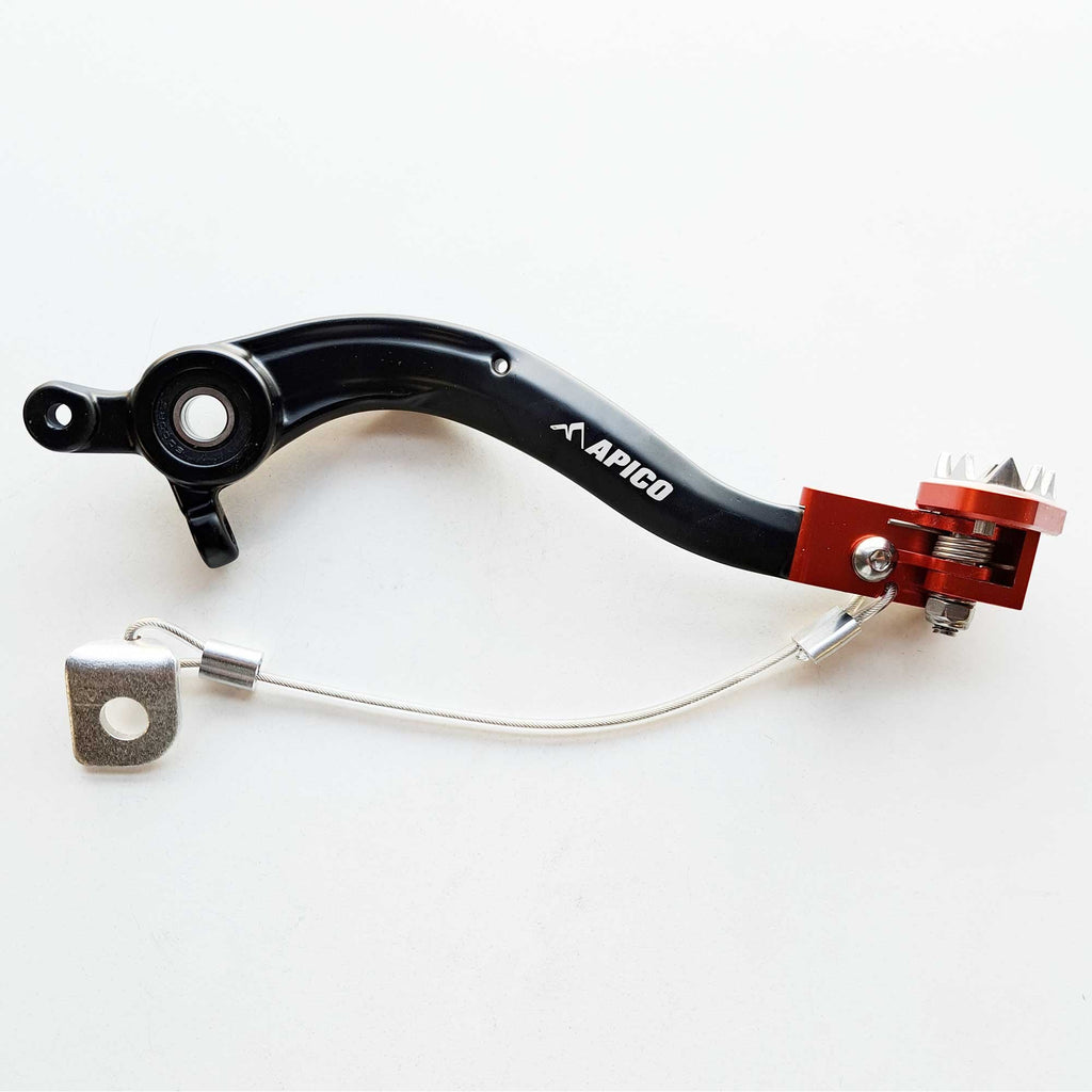 Apico - Rear Brake Lever/Pedal - KTM SX/SXF 125-450 16-22, EXC/EXCF 125-500 17-23, Husqvarna TC/FC 125-450 16-22, TE/FE 125-501 17-23, Gas Gas MC/EC/EX 125-450 21-23