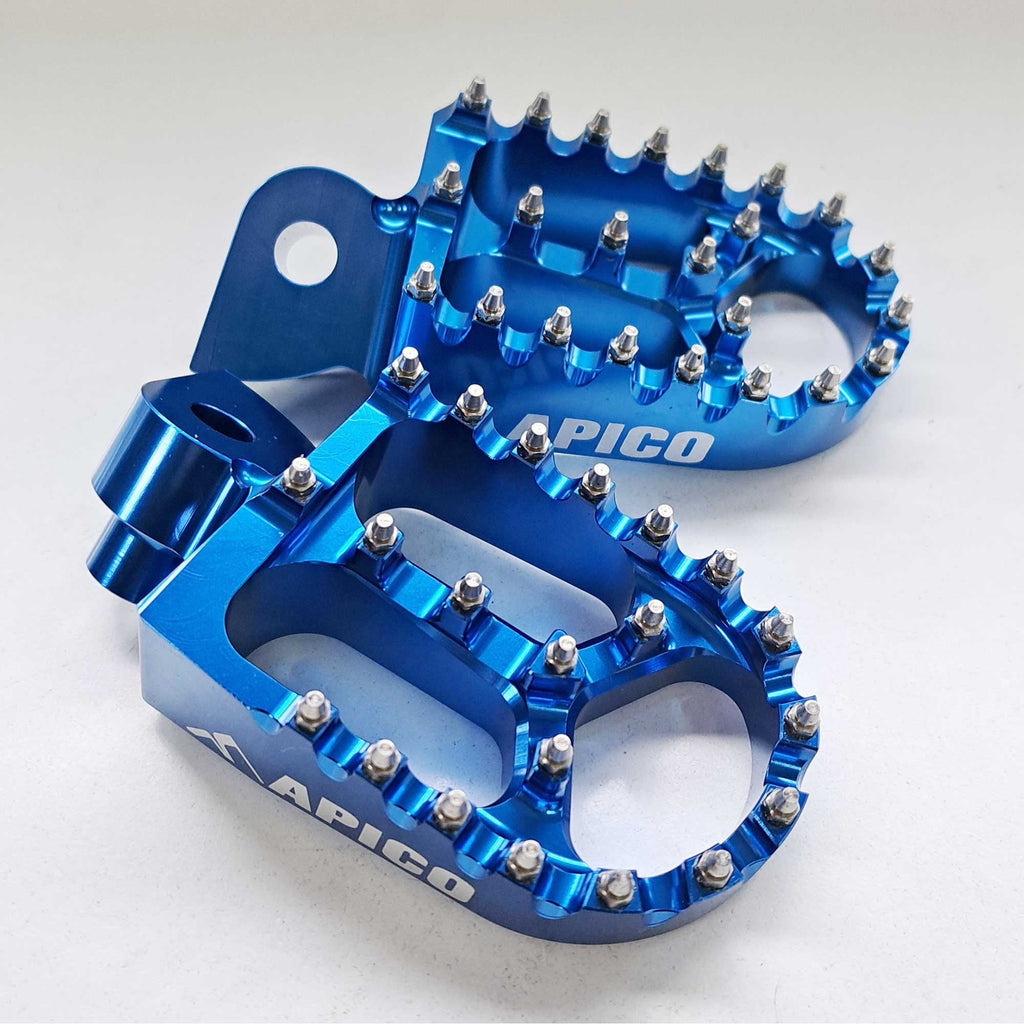 Apico - Foot Pegs - X-Treme - YZ65 18-26, YZ85 98-26, YZ125/250 99-26, YZF250 01-23, YZF450 03-22, WRF250 01-24, WRF450 03-23, YZF/WRF400/426 98-02