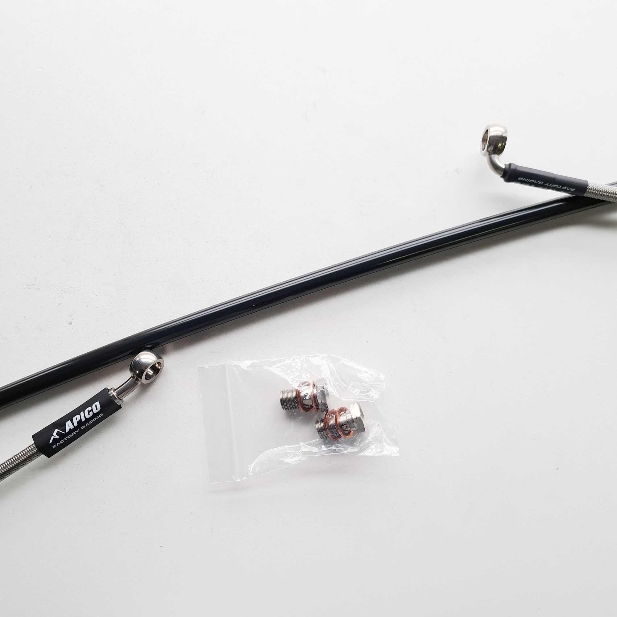 Apico - Brake Hose - Front - KX80 98-01, KX85 01-26, KX100 97-21, KX112 22-26