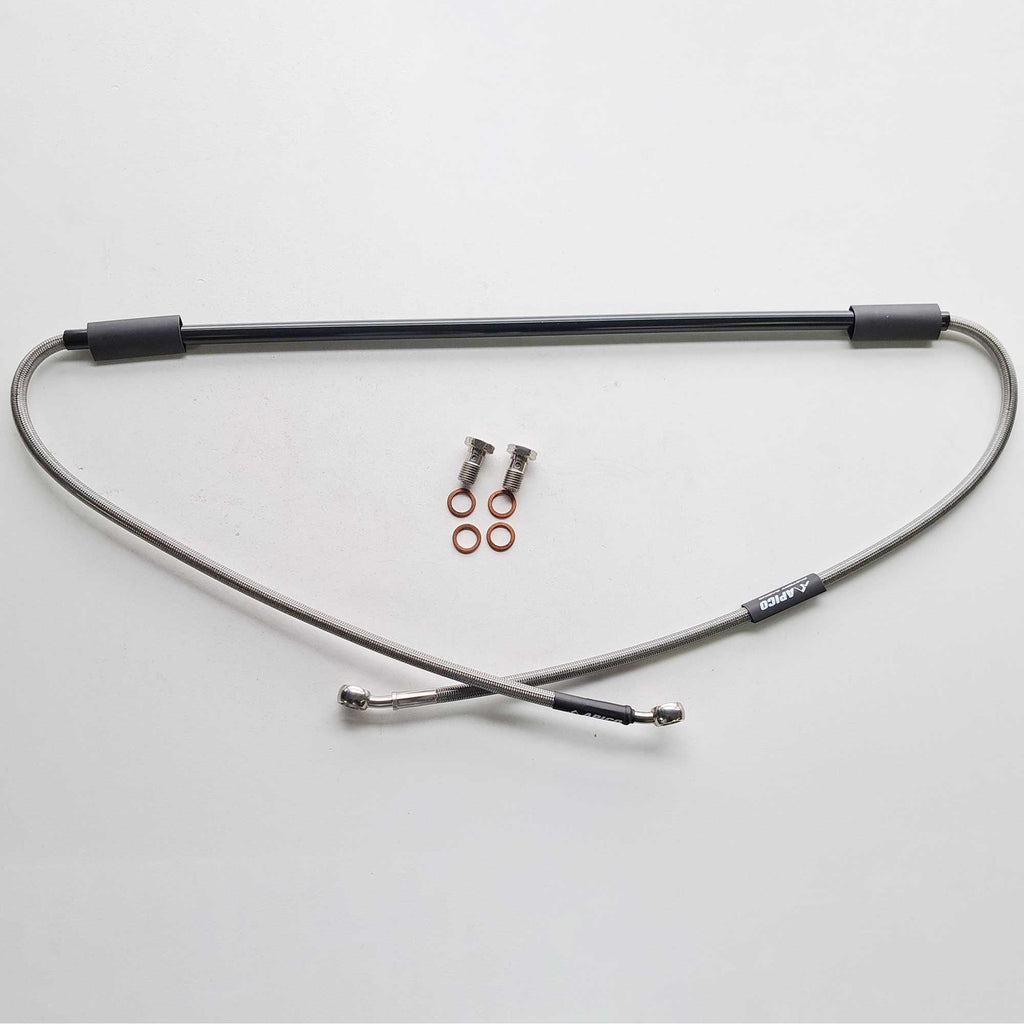 Apico - Brake Hose - Front - KX125 06-08, KX250 07-08, KXF250 06-20, KXF450 06-18, RM125 06-08, RM250 07-08, RMZ250 07-26, RMZ450 04-26