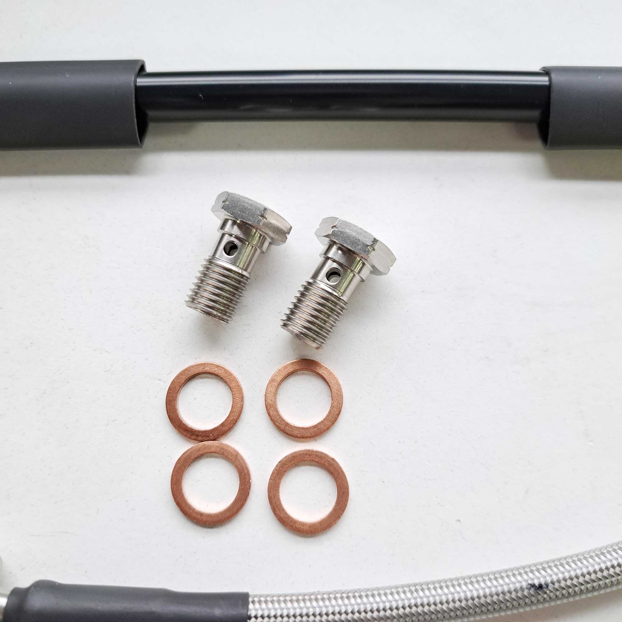 Apico - Brake Hose - Rear - CRF250 18-26, CRF450 17-26, CRF450X 19-26, CRF250RX 19-26, CRF450RX 17-26, CRF450L 19-20, CRF450RL 21-26 - Black