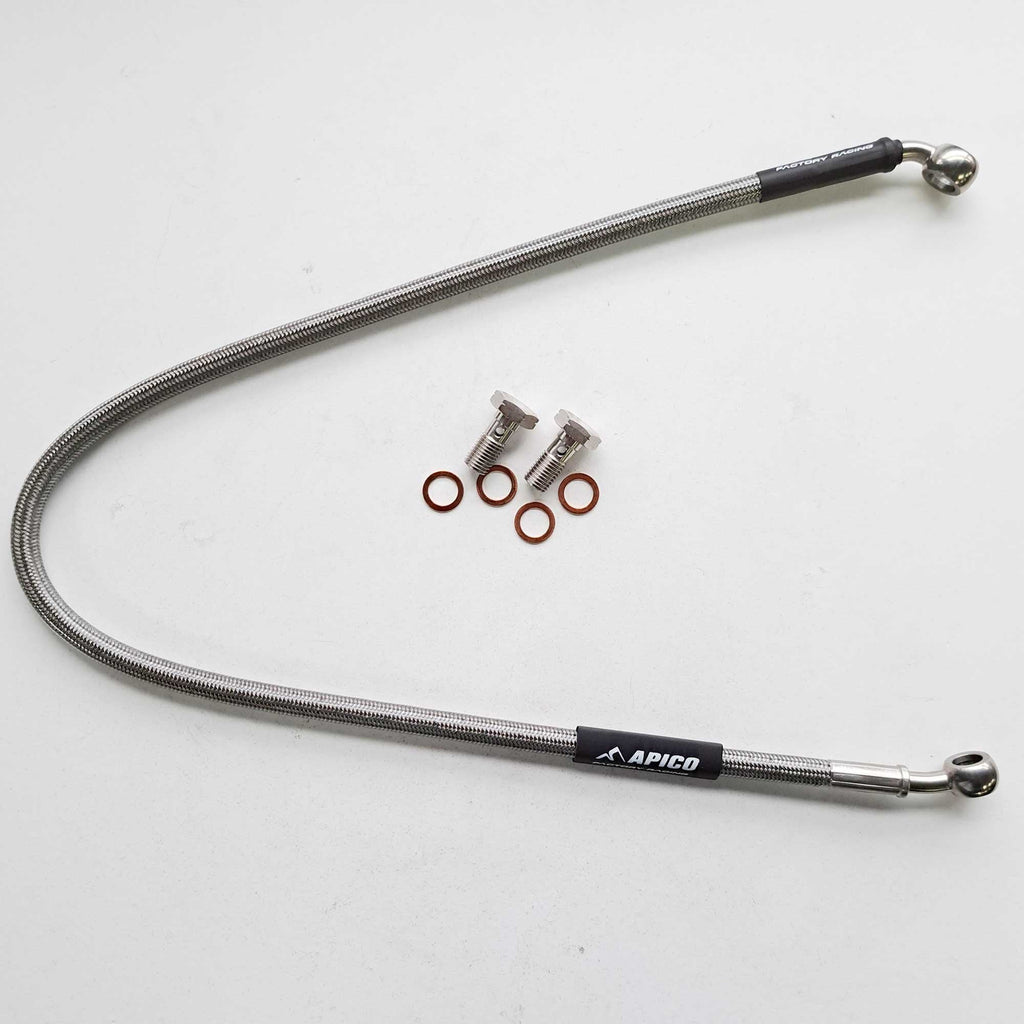 Apico - Brake Hose - Rear - KTM SX65 04-22, Husqvarna TC65 17-22, Gas Gas MC65 21-22 - Black