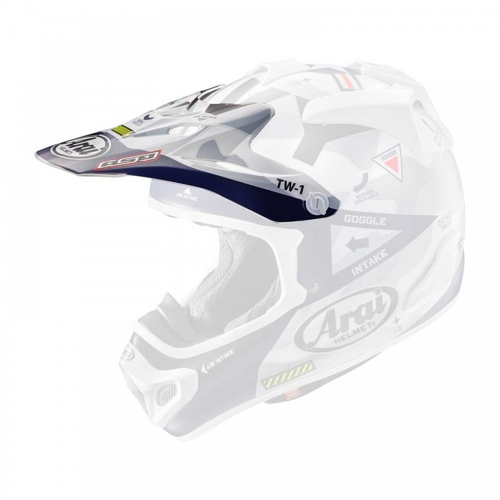 Arai (Spares) Peak - MX-V - NAVY - Grey Camo/Navy