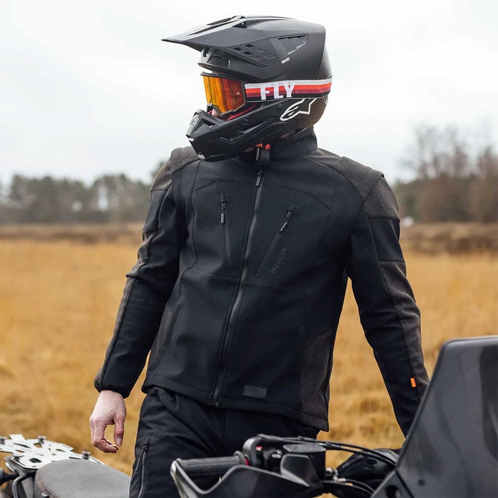 Merlin (SALE) Kevlar Sport Jacket - Badou D3O - Black