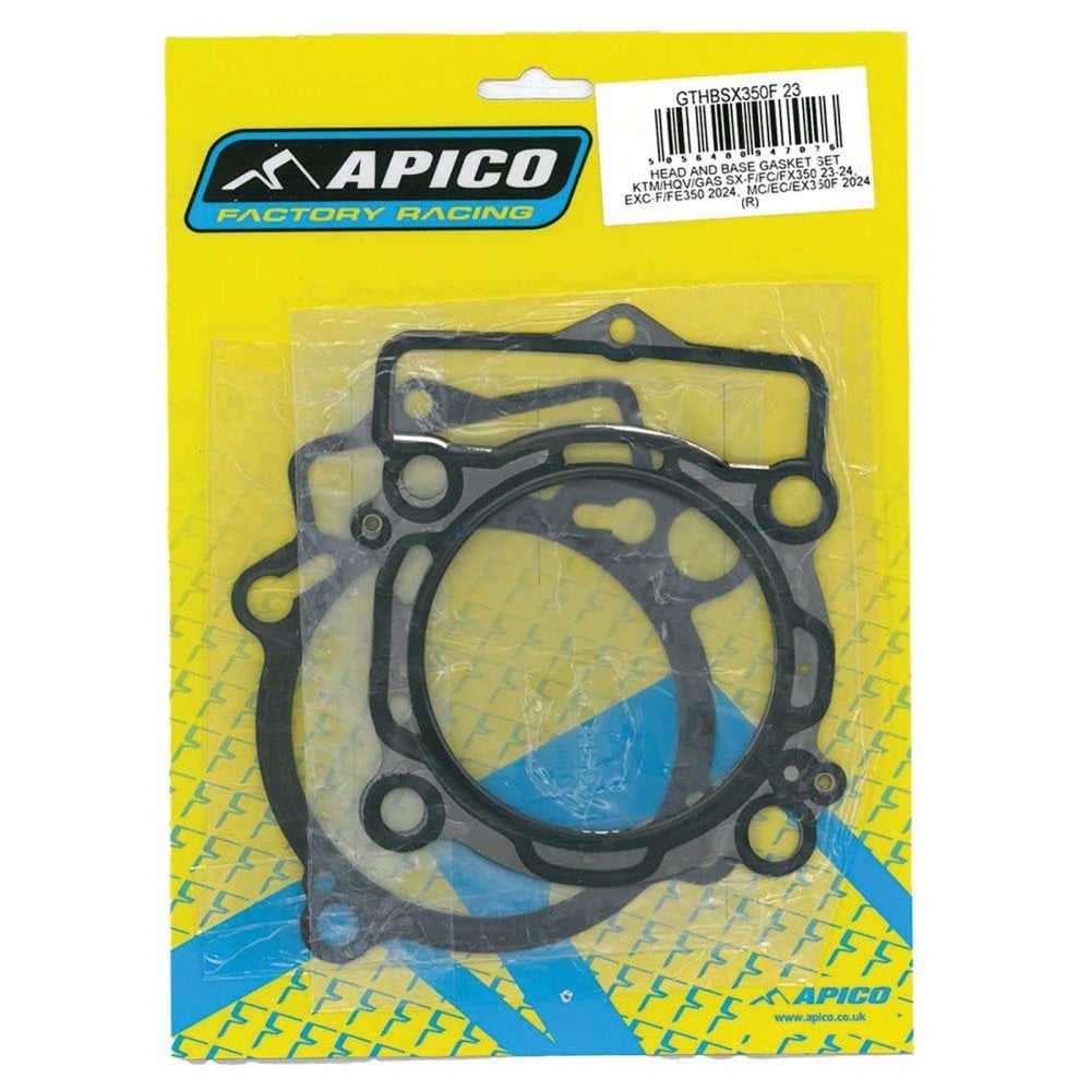 Apico - Top End Gasket Kit - KTM SXF350 23-25, EXCF350 24-25, Husqvarna FC350 23-25, FE350 24-25, FX350 23-25, Gas Gas MCF350 24-25, ECF350 24-25, EXF350 24-25