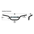 Renthal (Handlebar) Fat Bar - 849 - KTM SX65 21-26, Husqvarna TC65 21-26, Gas Gas MC65 21-26