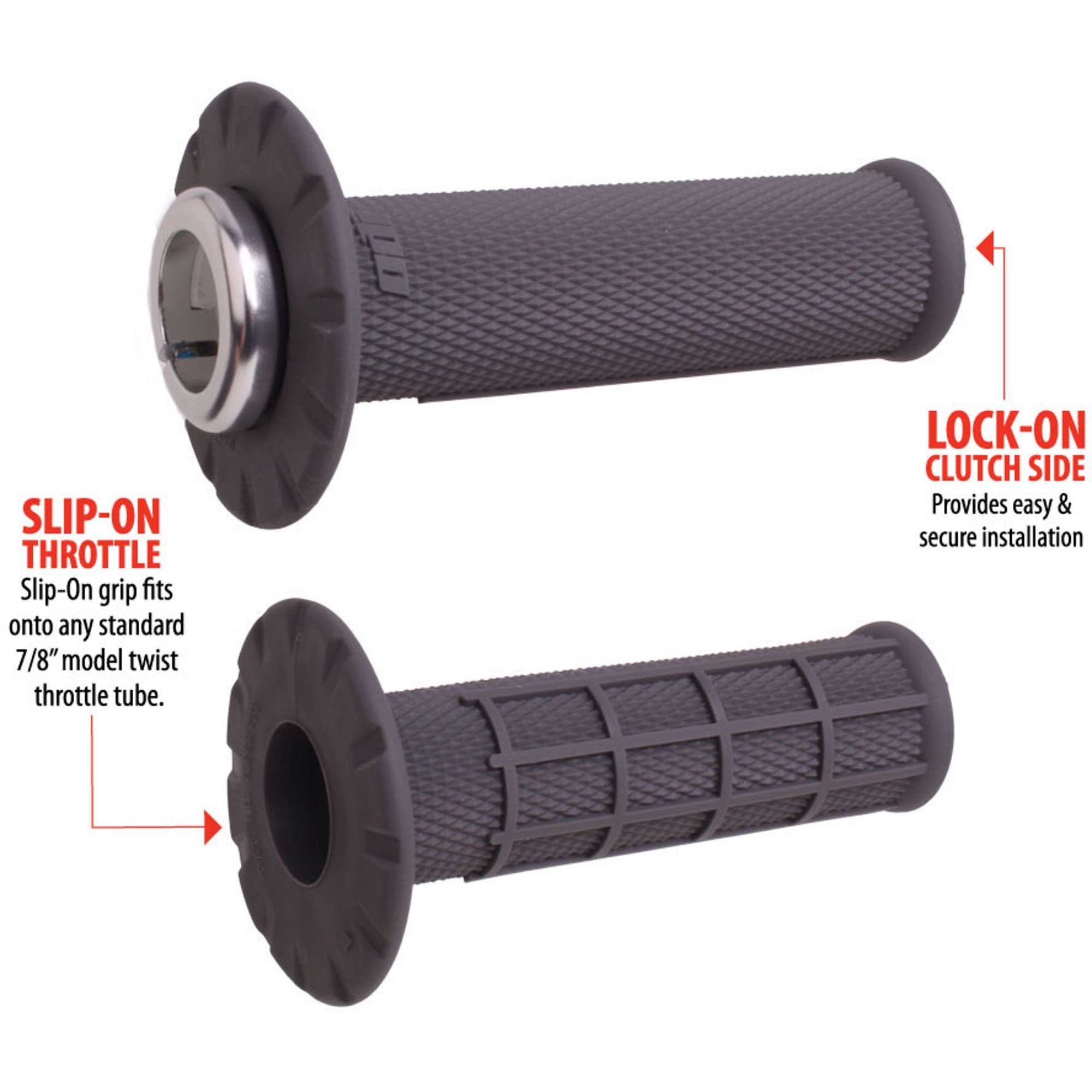 ODI (Grips) Lock-On/Glue-On - Half Waffle - STARK/Sur-Ron/Talaria