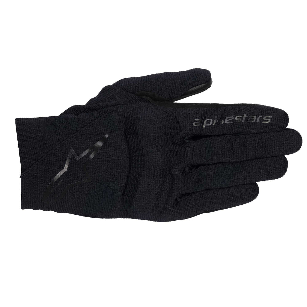 Alpinestars REEF V2 Motorcycle Short Textile Gloves (Black/Black)