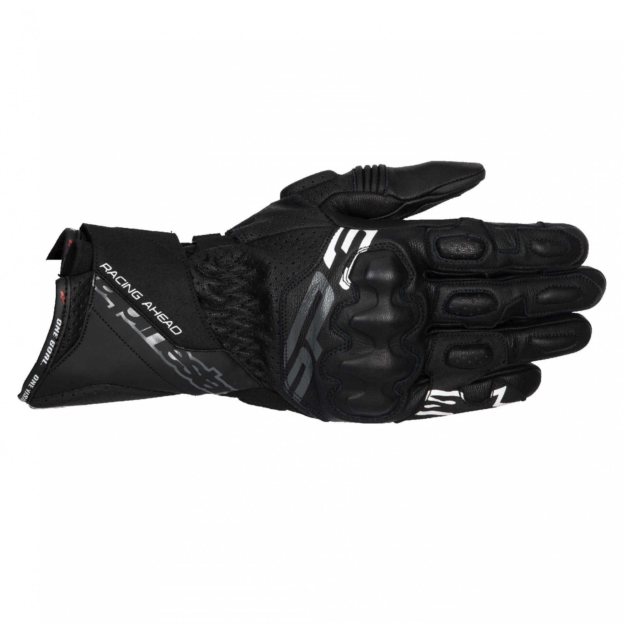 Alpinestars SP-3 Motorcycle Sports Leather Gloves (Black)