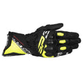 Alpinestars SP-3 Motorcycle Sports Leather Gloves (Black/Yellow Fluo/White)