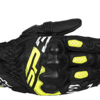 Alpinestars SP-3 Motorcycle Sports Leather Gloves (Black/Yellow Fluo/White)