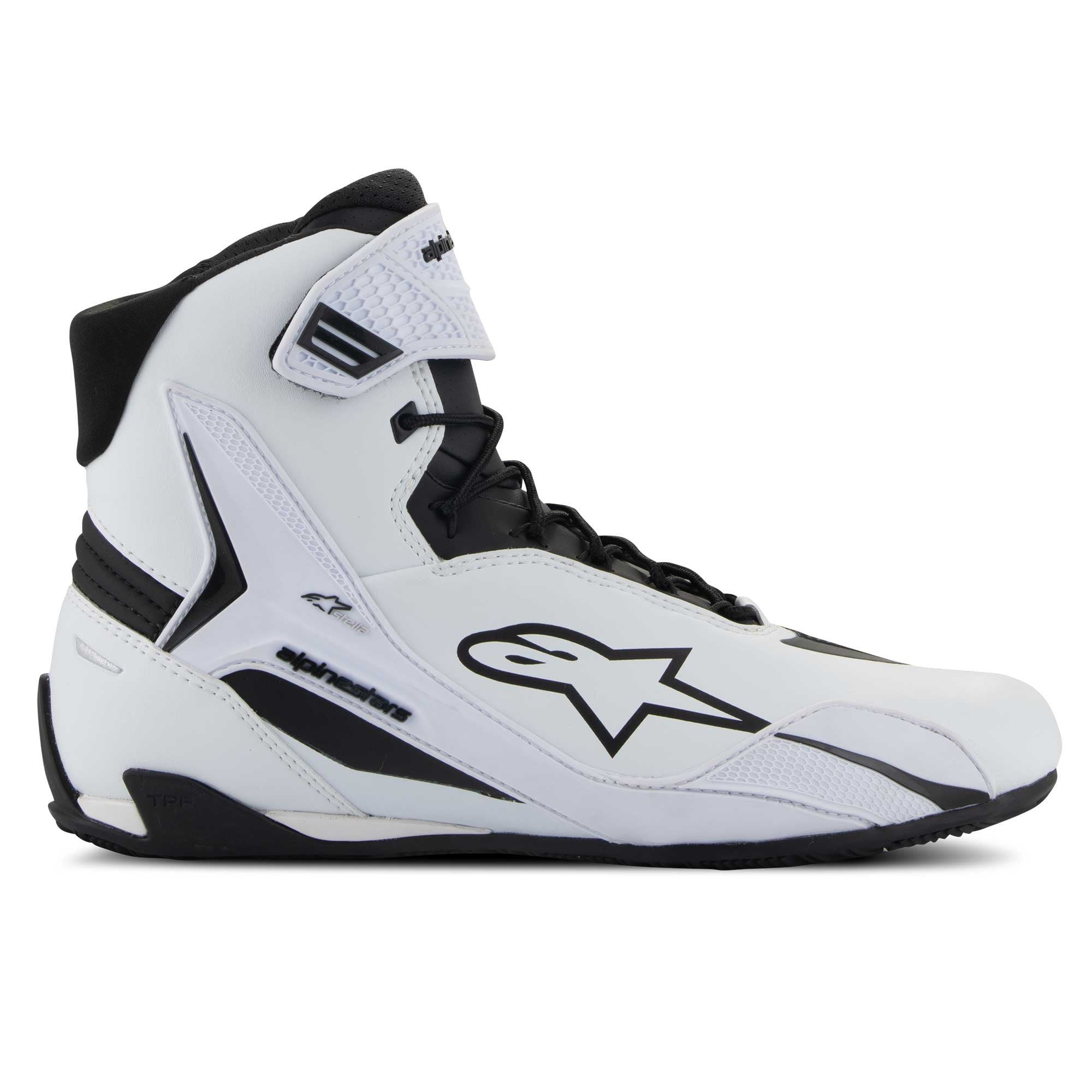 Alpinestars Women's Faster-4 Motorcycle Riding Shoes (White/Black)