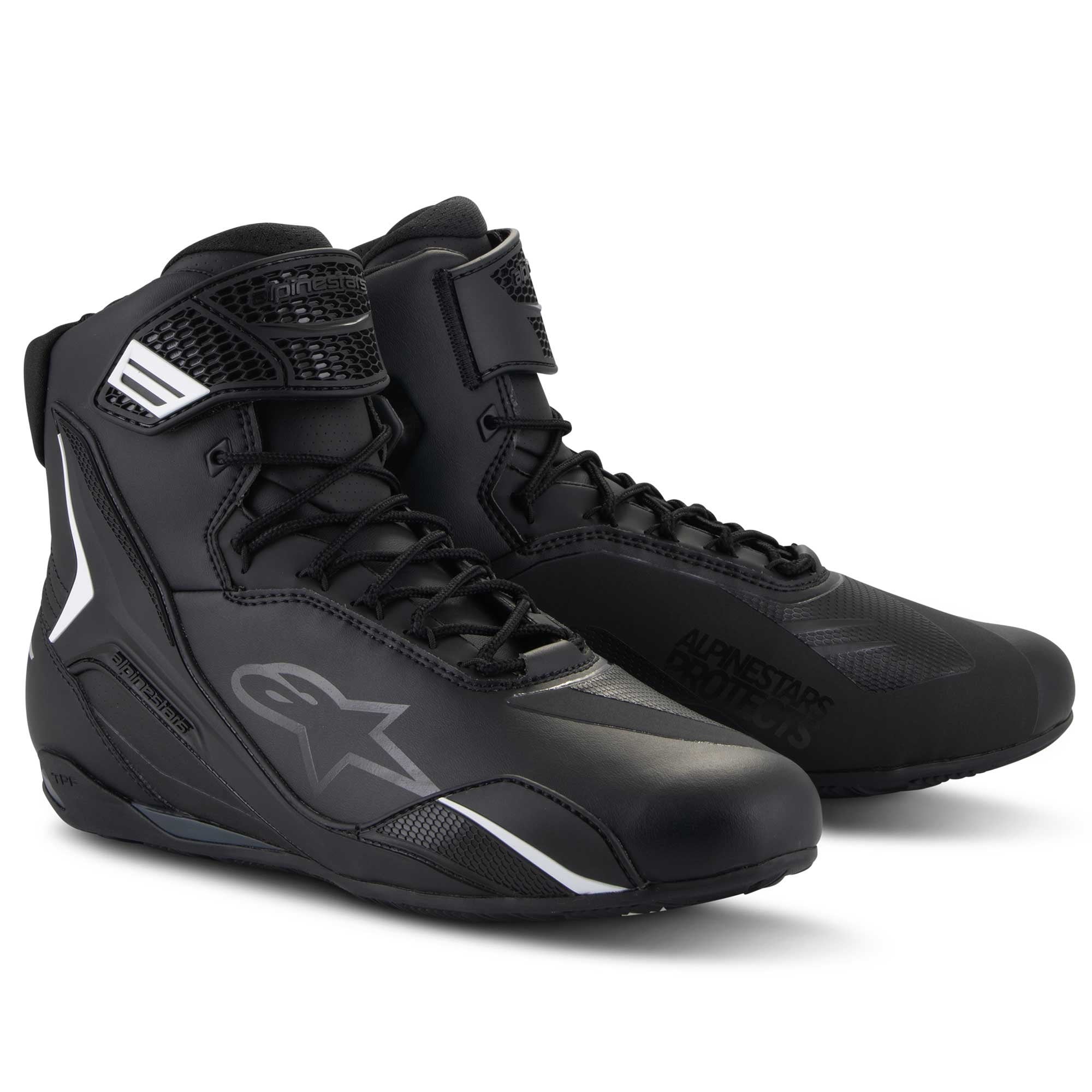 Alpinestars Faster-4 Motorcycle Riding Shoes (Black)