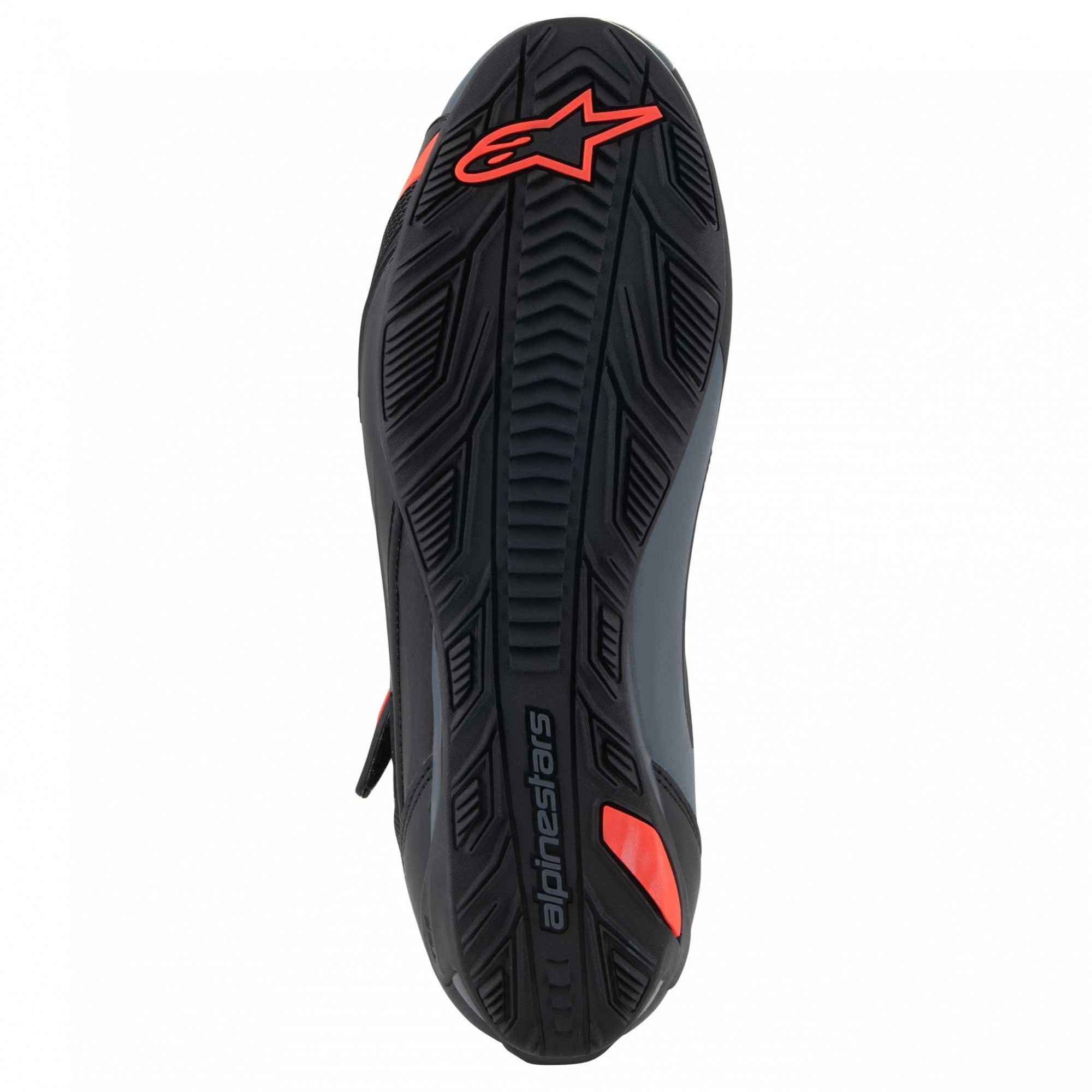 Alpinestars Faster-4 Motorcycle Riding Shoes (Black/Grey/Red Fluo)