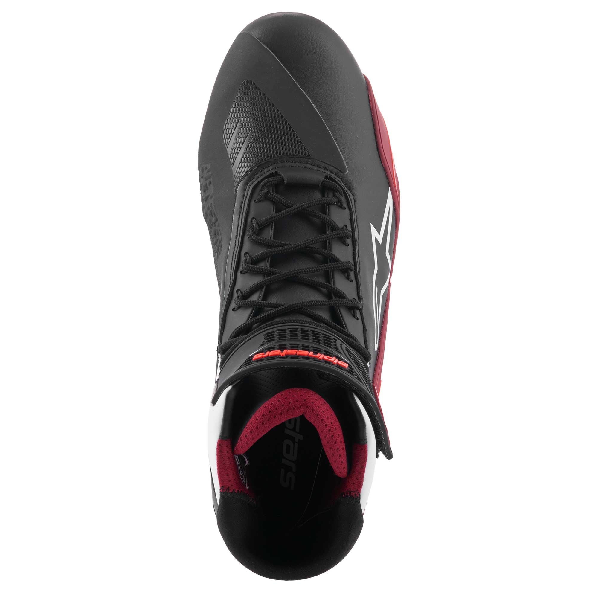 Alpinestars Faster-4 Motorcycle Riding Shoes (Black/White/Dark Red)