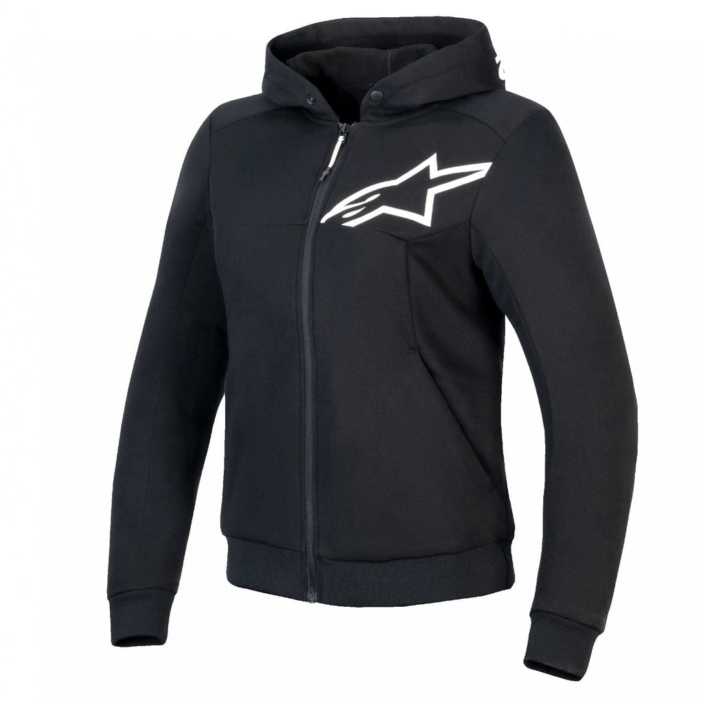 Alpinestars Women's Chrome V2 SPORT Motorcycle Hoodie (Black/White)