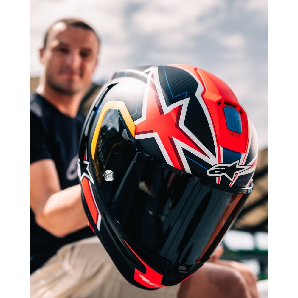 Alpinestars (Limited Edition) Helmet - Supertech S-R10 Jack Miller *Thriller 43* (Carbon/Red Matt)