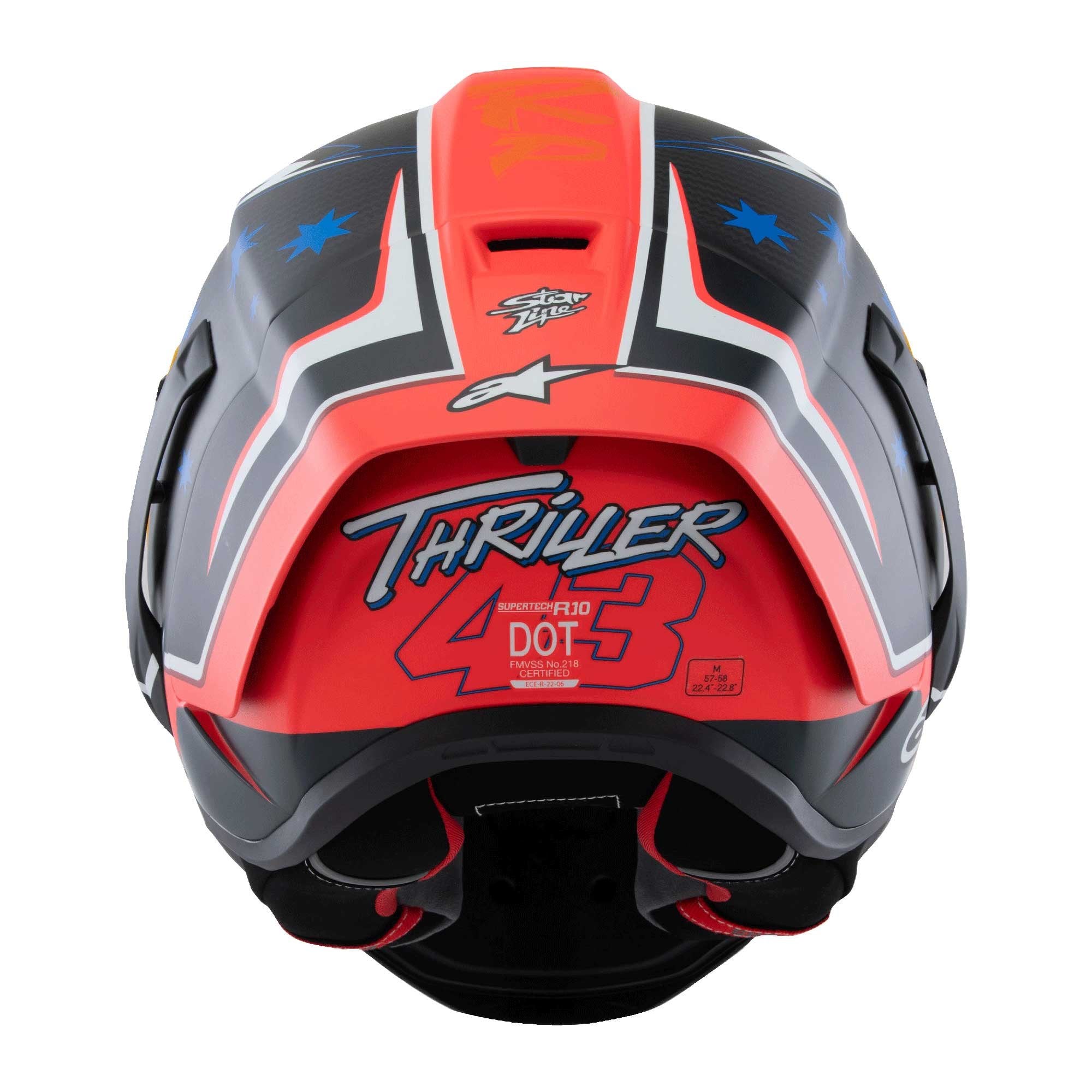 Alpinestars (Limited Edition) Helmet - Supertech S-R10 Jack Miller *Thriller 43* (Carbon/Red Matt)