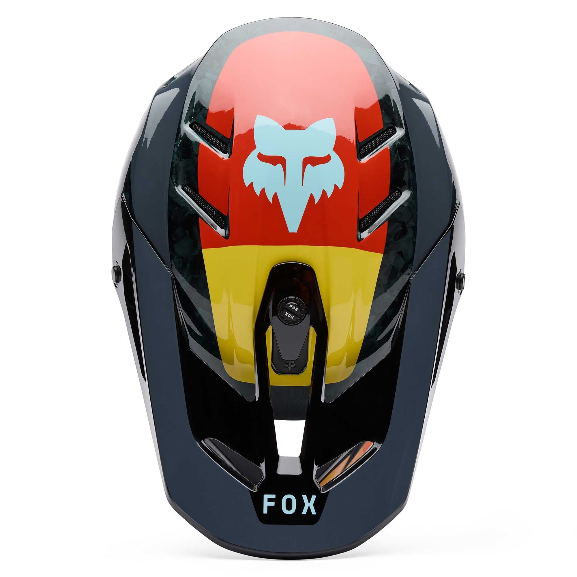 FOX Racing MX | Enduro Helmet - V3 RS Carbon GRID (Black/Orange)