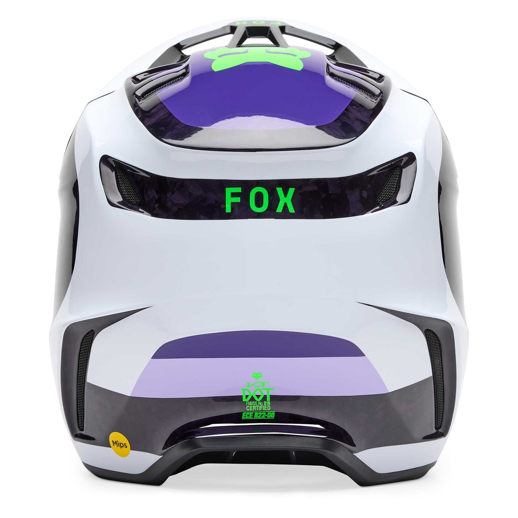 FOX Racing MX | Enduro Helmet - V3 RS Carbon GRID (Black/Purple)