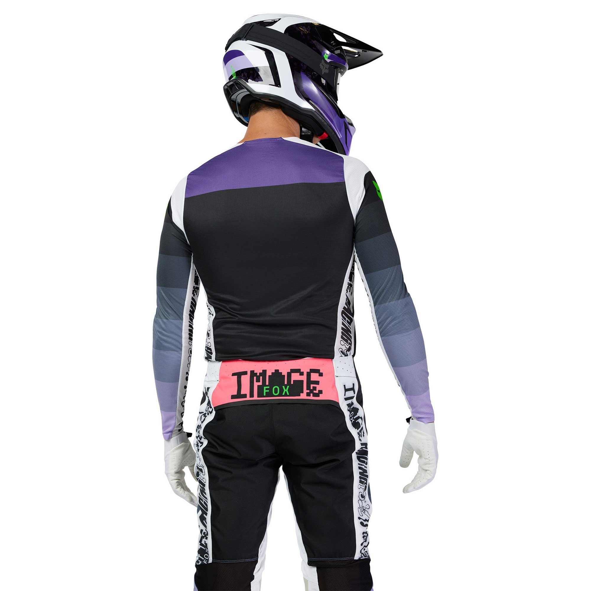 FOX (SALE) Jersey & Pant Kit - FlexAir GRID (Black/Purple)