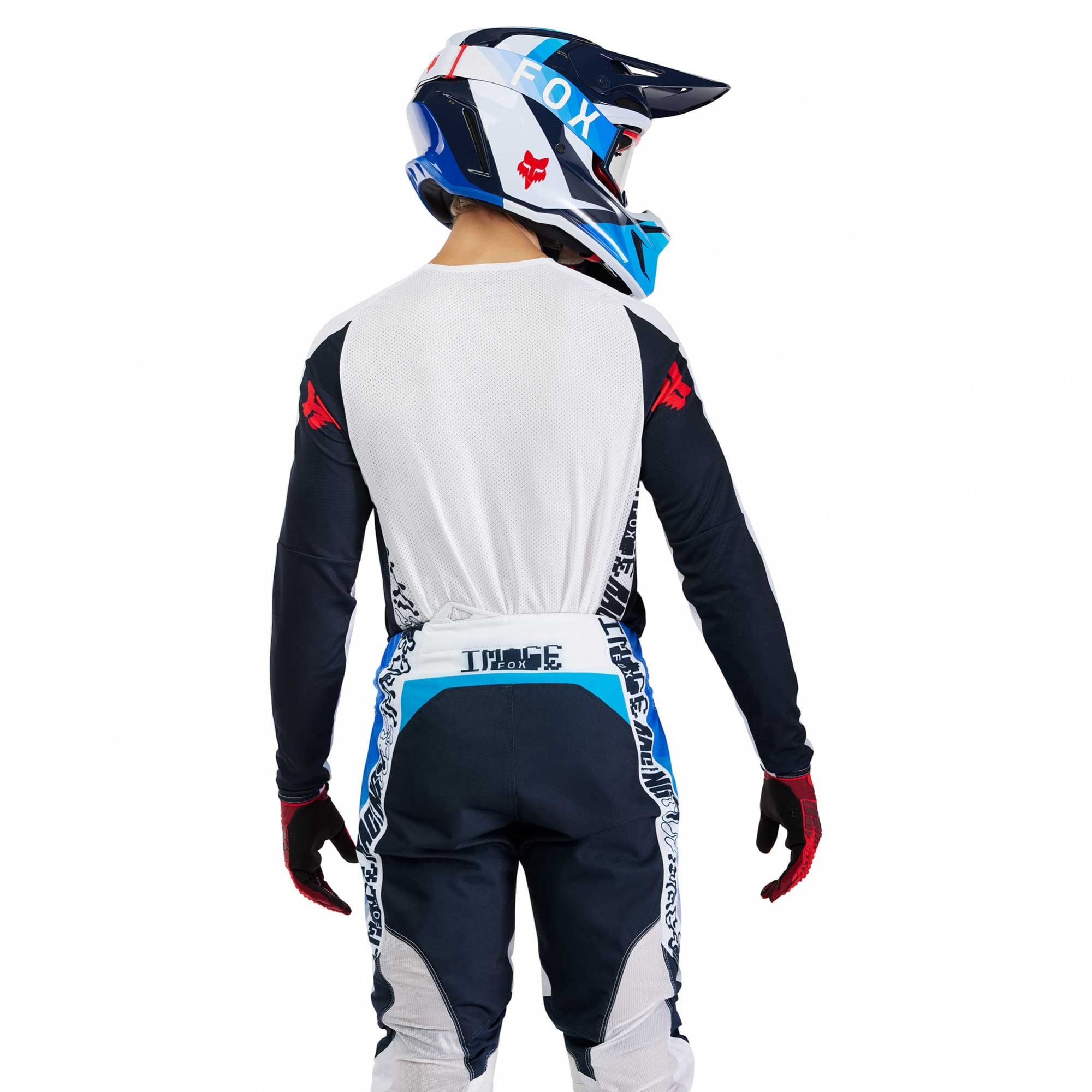 FOX (SALE) Jersey & Pant Kit - 360 FADE (White/Blue)