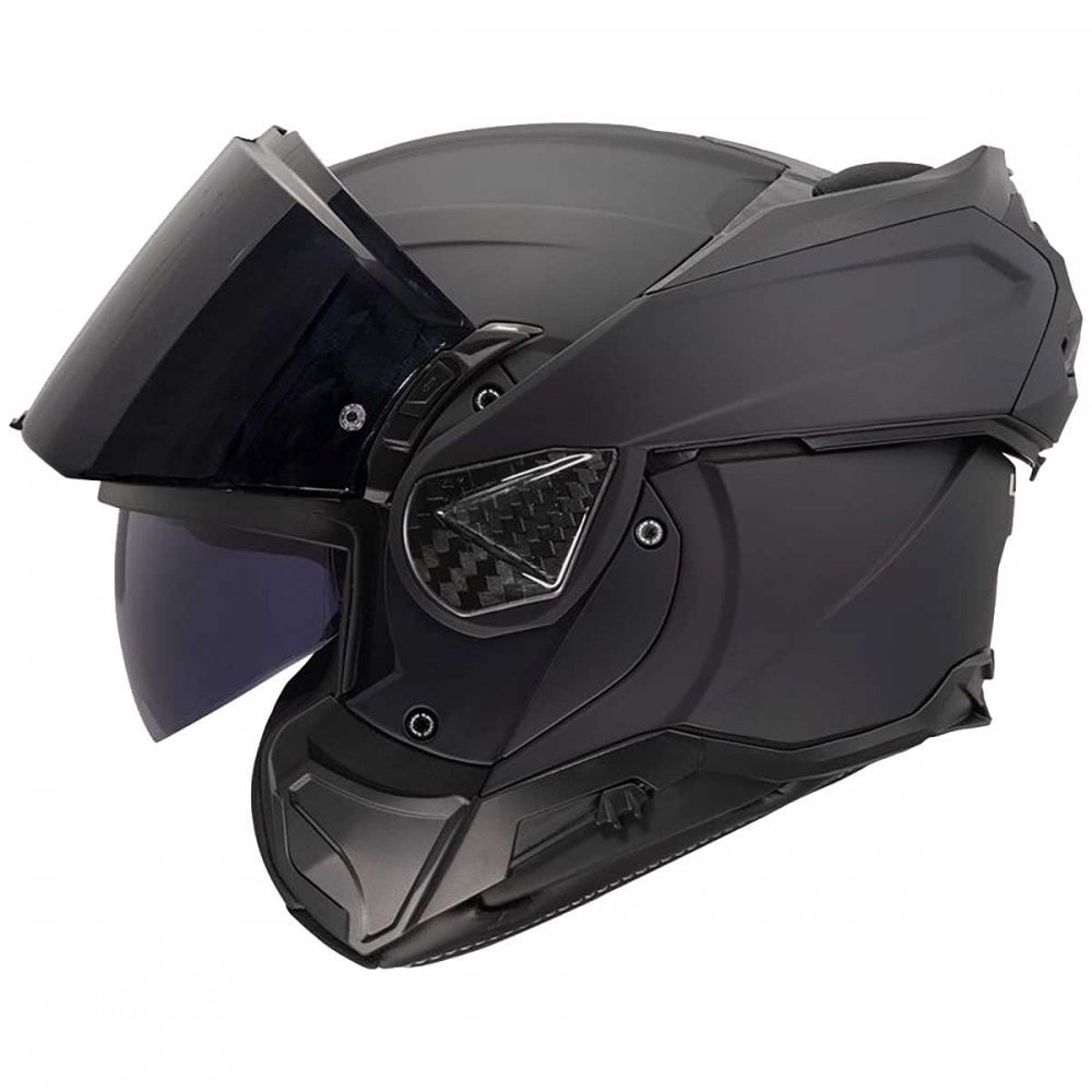 LS2 Motorcycle Touring Flip Over Helmet - FF910 Advant 2 - Solid (Matt Black)