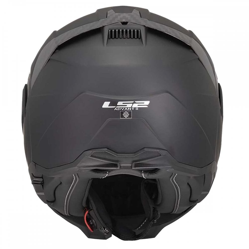 LS2 Motorcycle Touring Flip Over Helmet - FF910 Advant 2 - Solid (Matt Black)