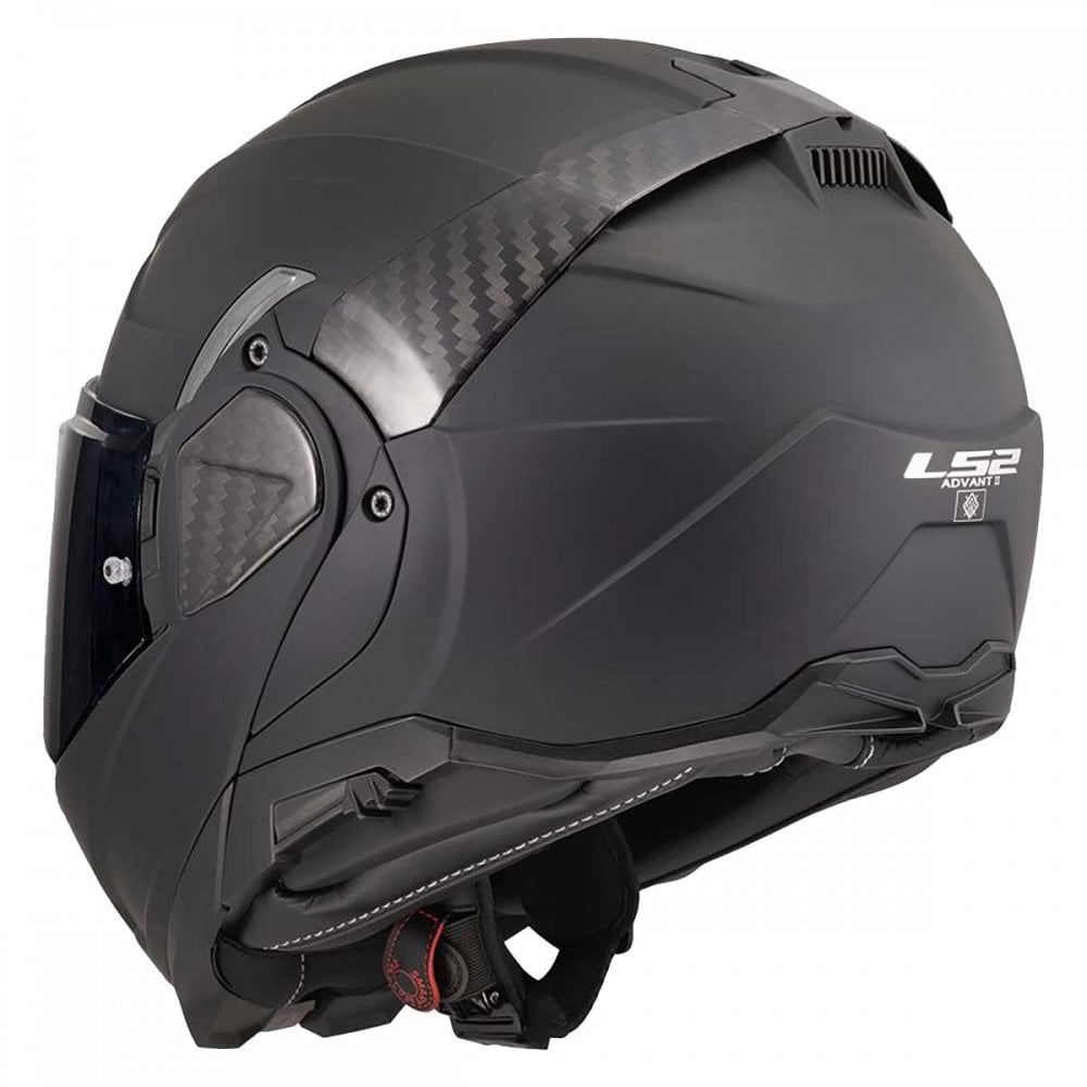 LS2 Motorcycle Touring Flip Over Helmet - FF910 Advant 2 - Solid (Matt Black)