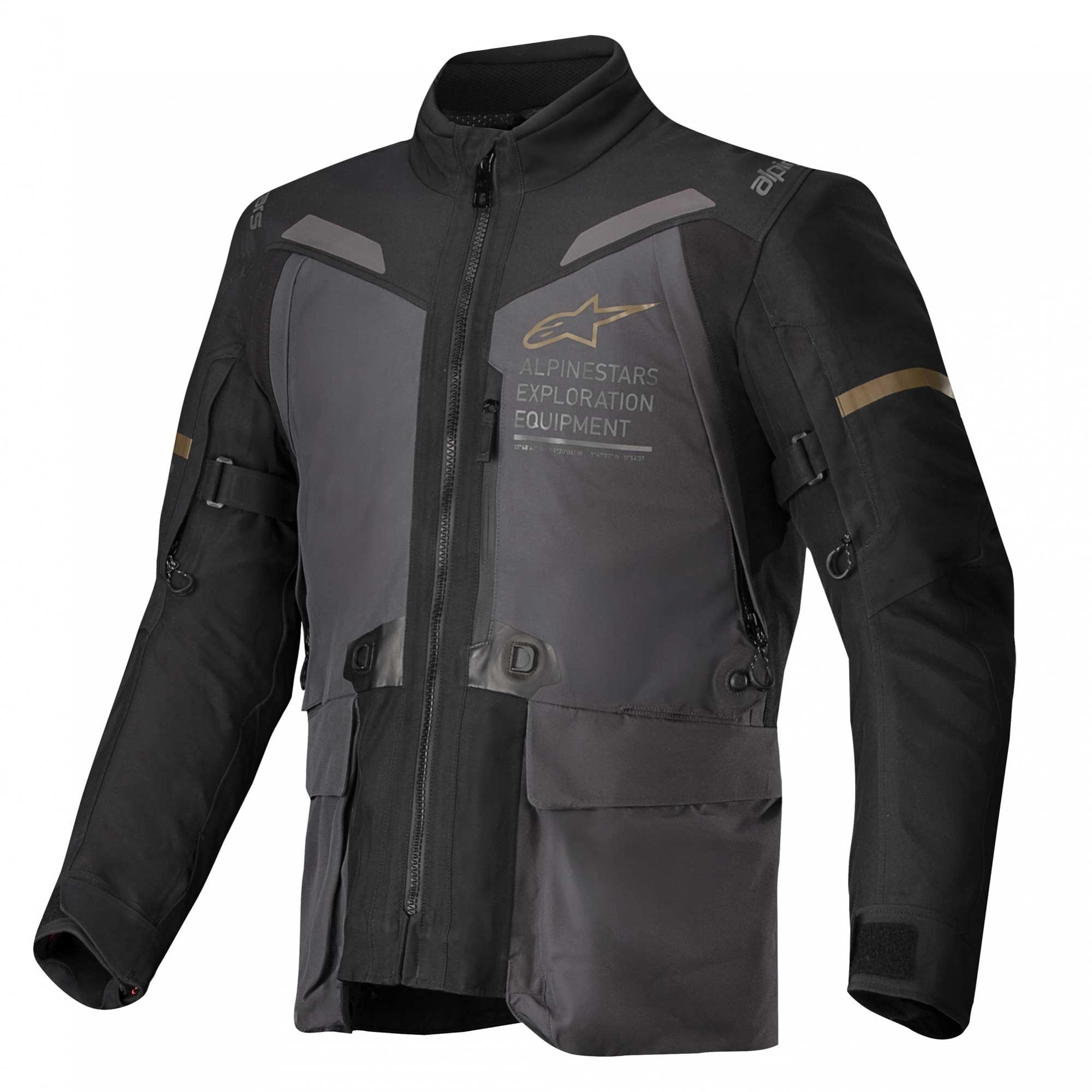 Alpinestars ST-7 2L Gore-Tex Laminate Motorcycle Touring | Adventure Jacket (Deep Grey/Black/Dark Khaki)