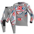 FXR (SALE) MX Jersey & Pant Kit Deal - PODIUM Gladiator (Grey/White/Red)