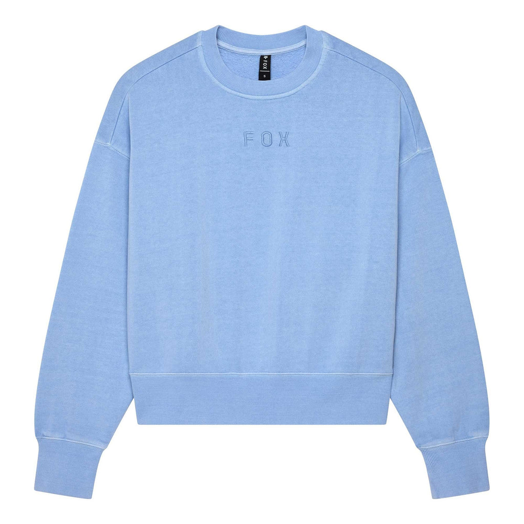 Fox (SALE) Womens Crew Jumper - WORDMARK Oversized (Cashmere Blue)