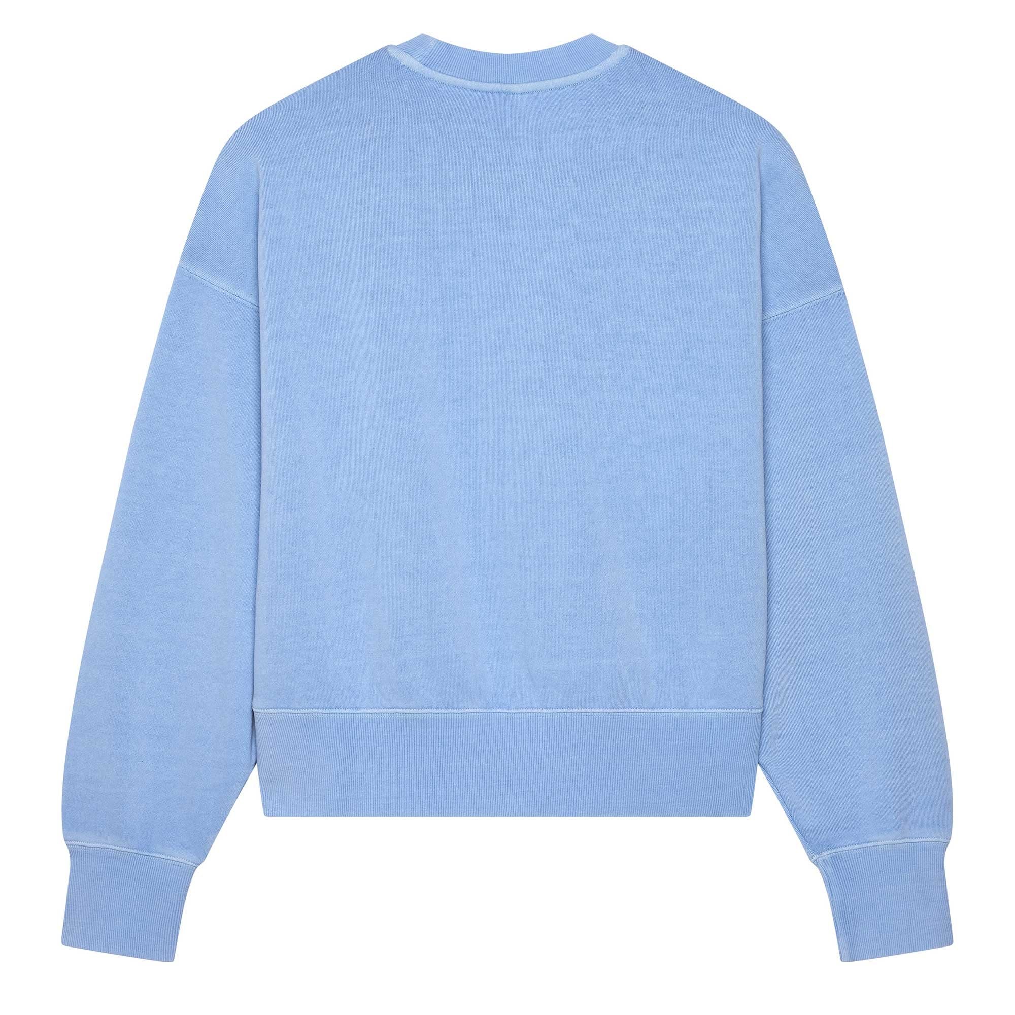 Fox (SALE) Womens Crew Jumper - WORDMARK Oversized (Cashmere Blue)