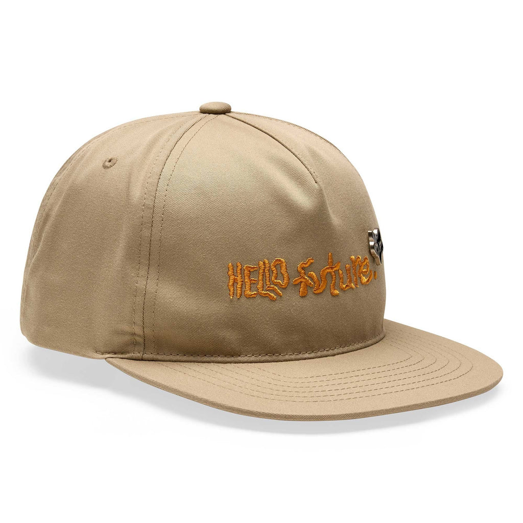 Fox (SALE) Mens Cap - HELLO FUTURE Snapback Hat (Iron Brown)