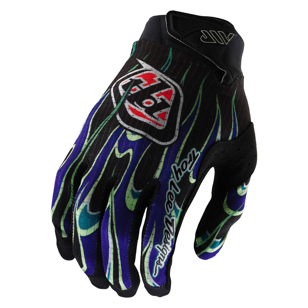 Troy Lee MX | MTB Youth Gloves -  AIR TORCHED (Black/Purple)