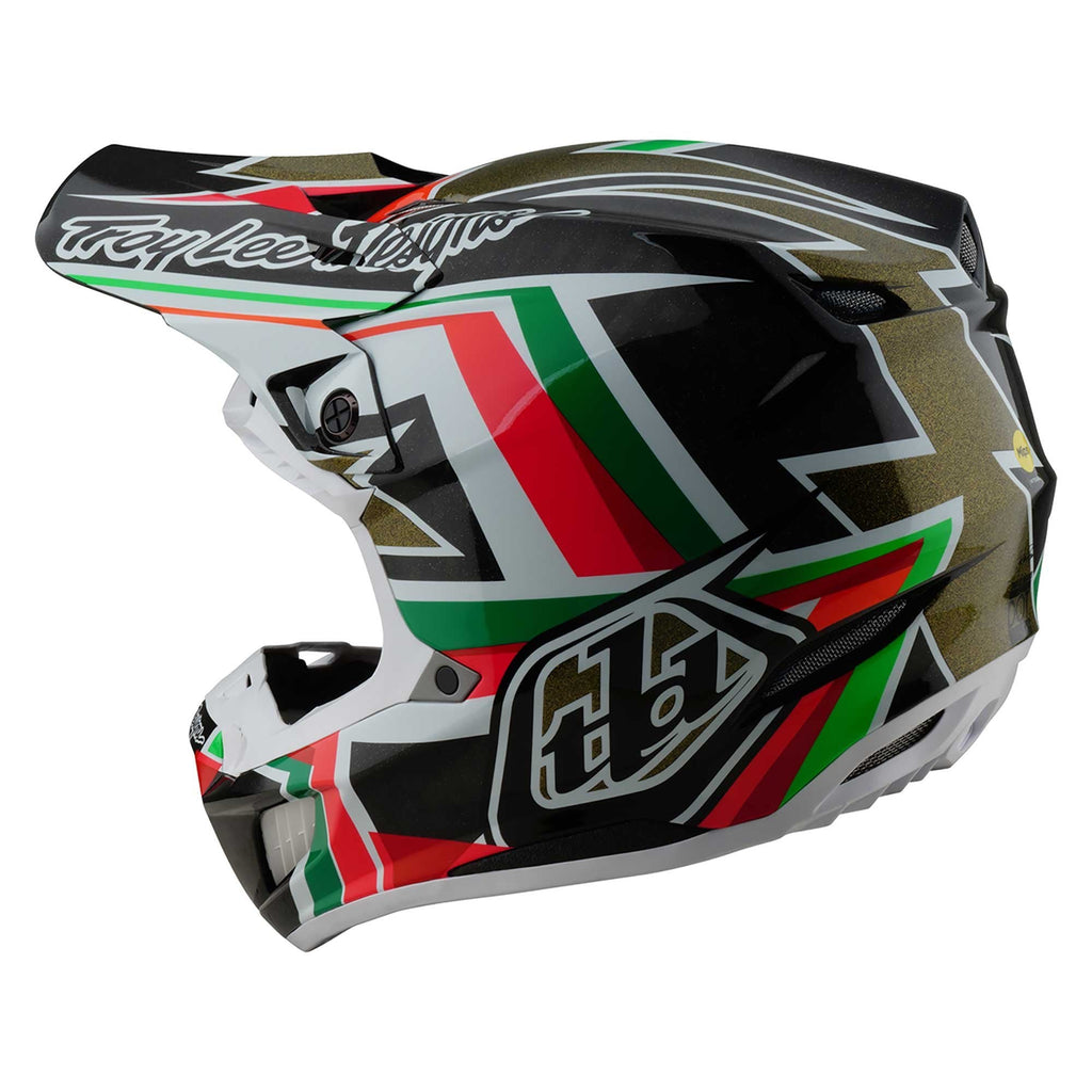 Troy Lee Motocross Helmet - SE5 Carbon MIPS - Labyrinth (Black/Multi)