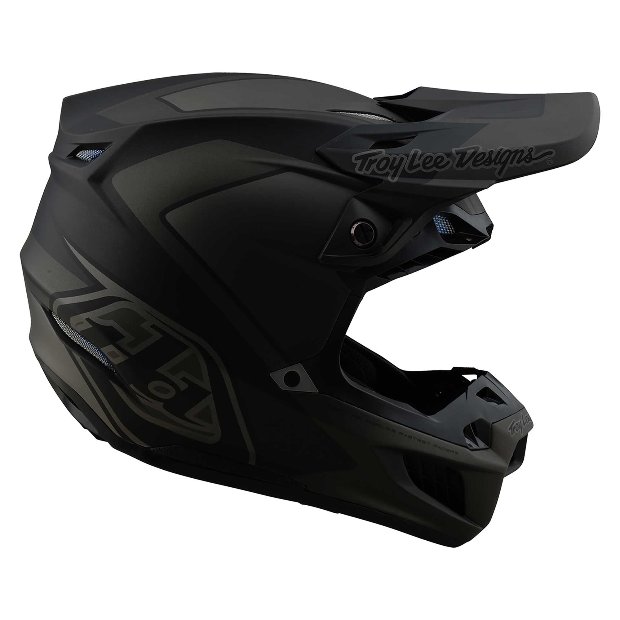 Troy Lee Motocross Helmet - SE5 Composite MIPS Integra Mono (Black)