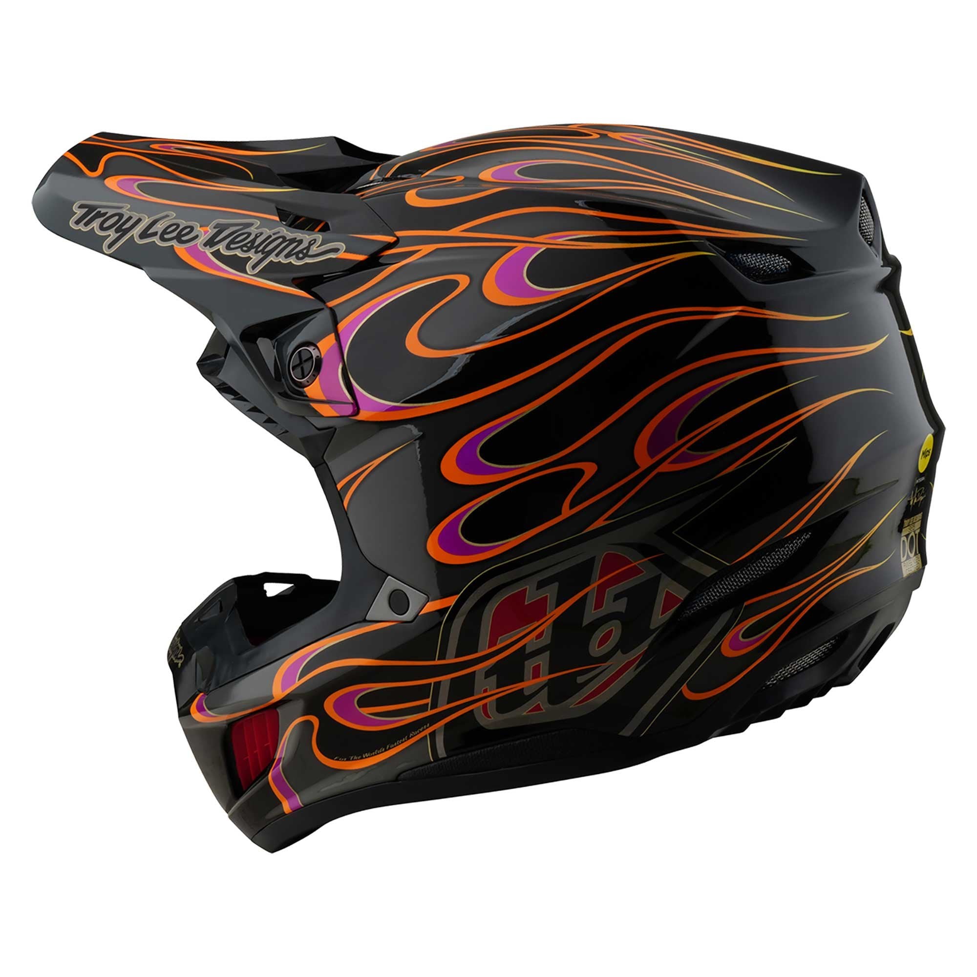 Troy Lee Motocross Helmet - SE5 Composite MIPS Integra - Torched (Black/Grey/Red)