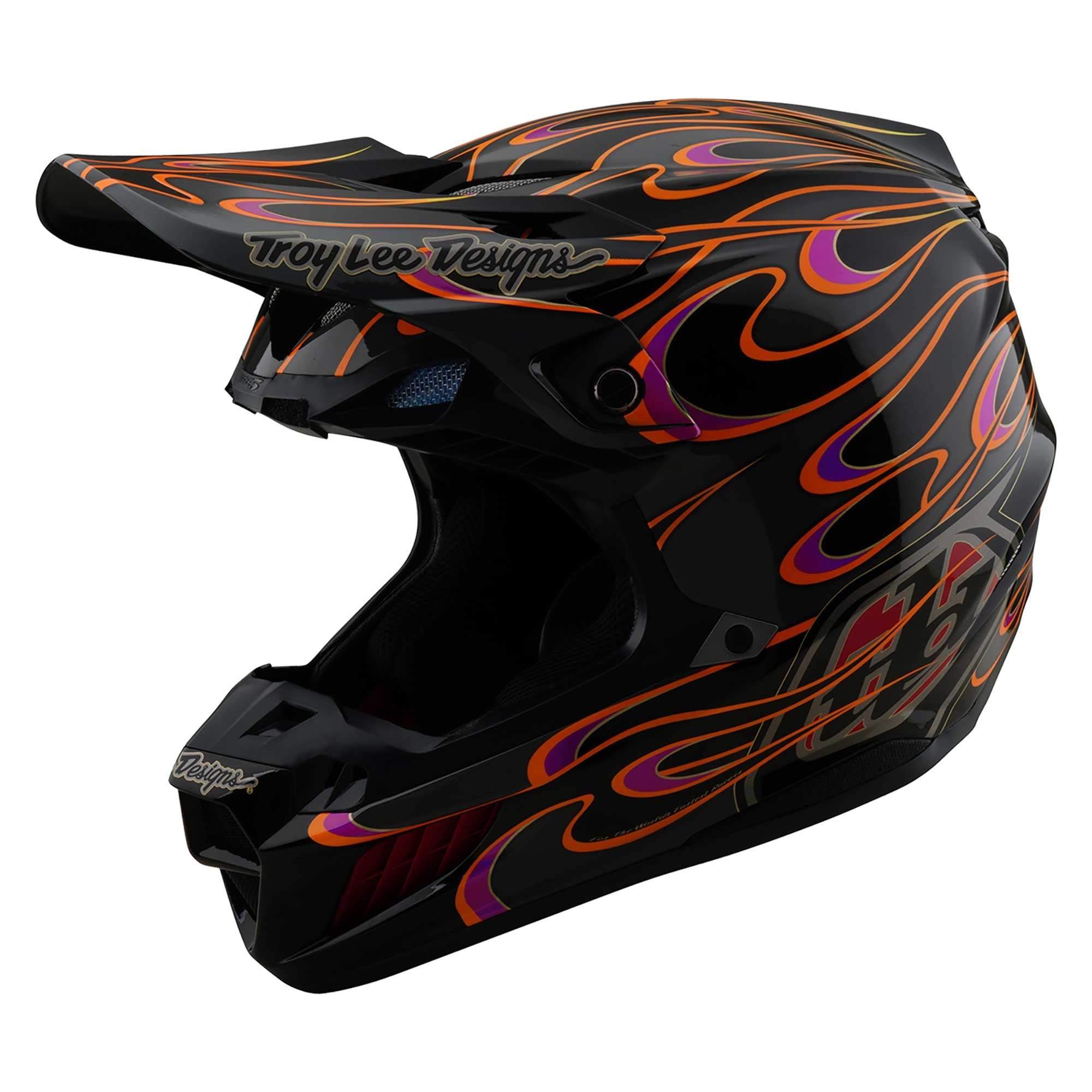 Troy Lee Motocross Helmet - SE5 Composite MIPS Integra - Torched (Black/Grey/Red)