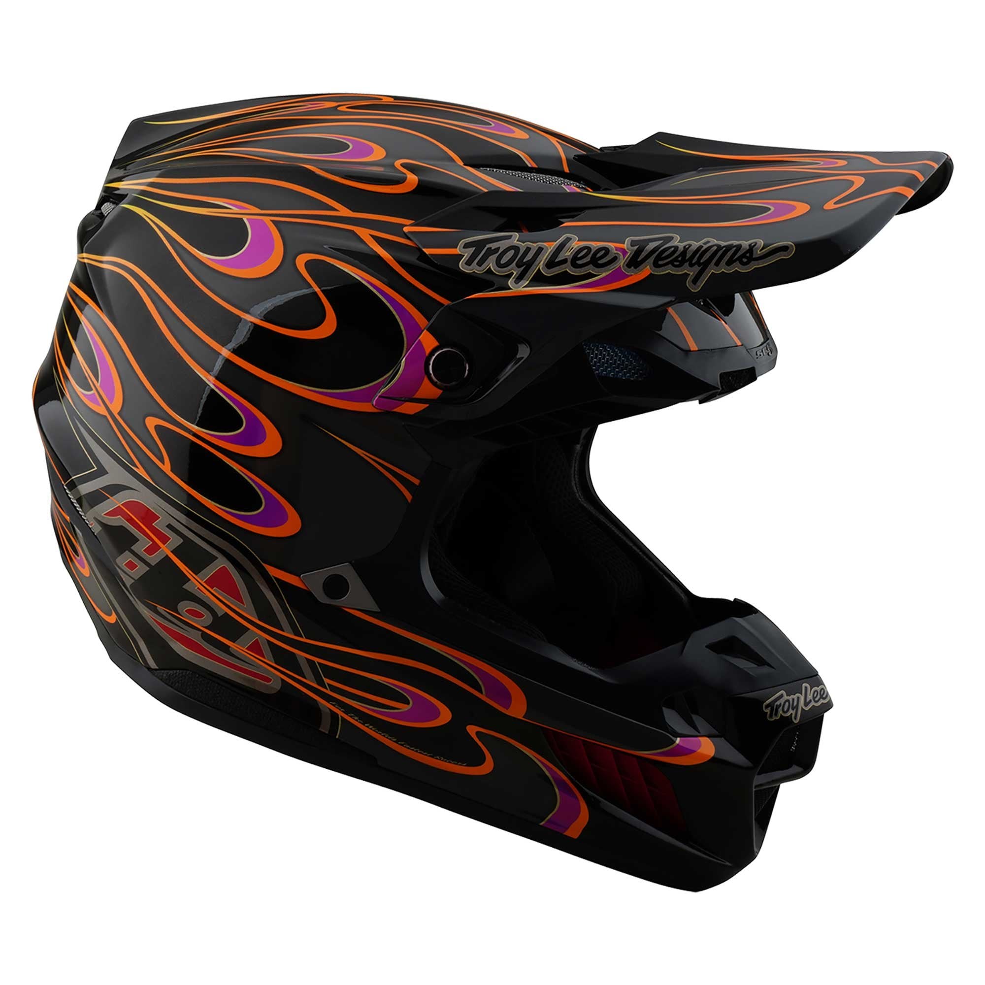 Troy Lee Motocross Helmet - SE5 Composite MIPS Integra - Torched (Black/Grey/Red)