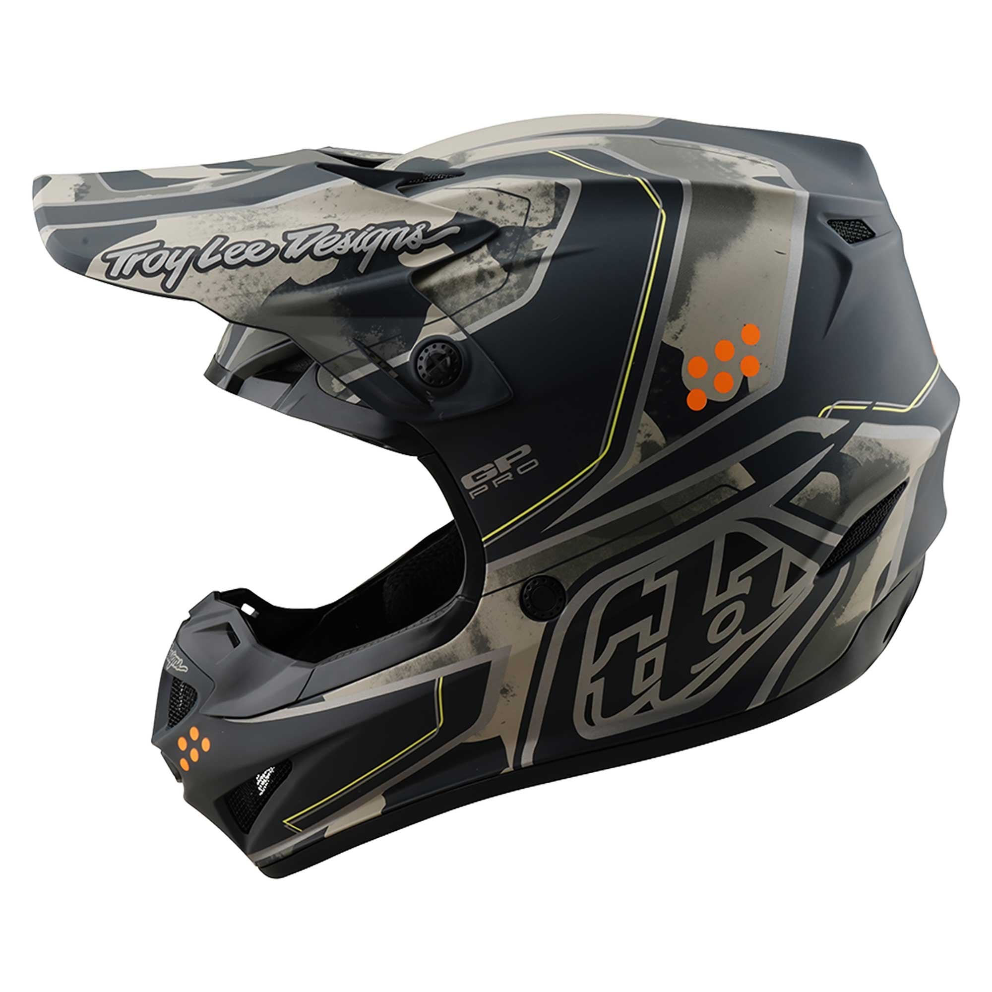 Troy Lee Motocross Helmet - GP Pro MIPS Trooper (Black/Caper)
