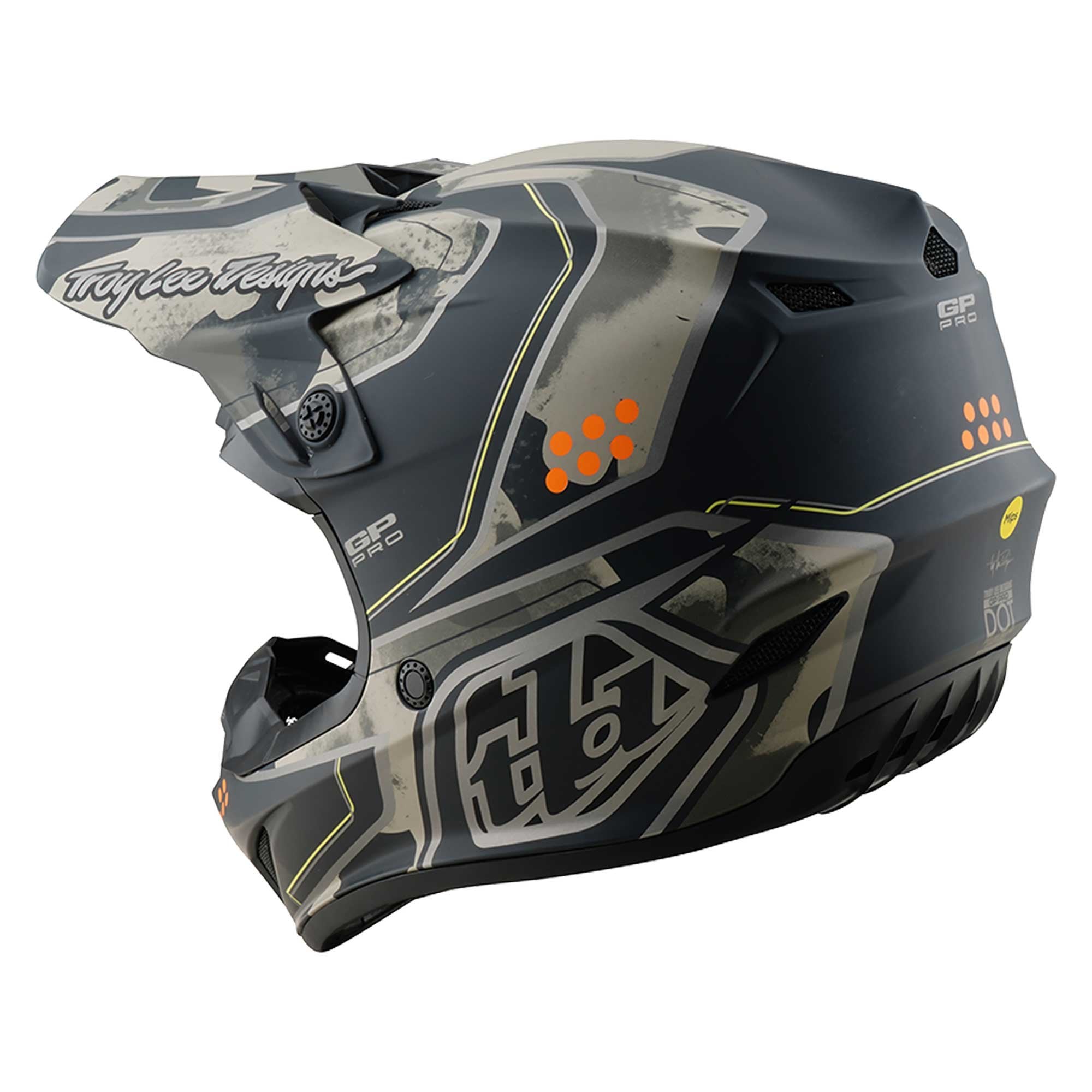 Troy Lee Motocross Helmet - GP Pro MIPS Trooper (Black/Caper)
