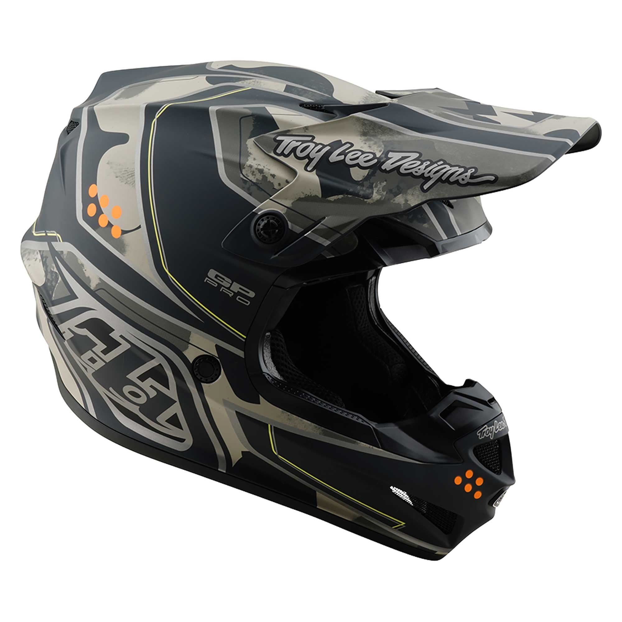 Troy Lee Motocross Helmet - GP Pro MIPS Trooper (Black/Caper)