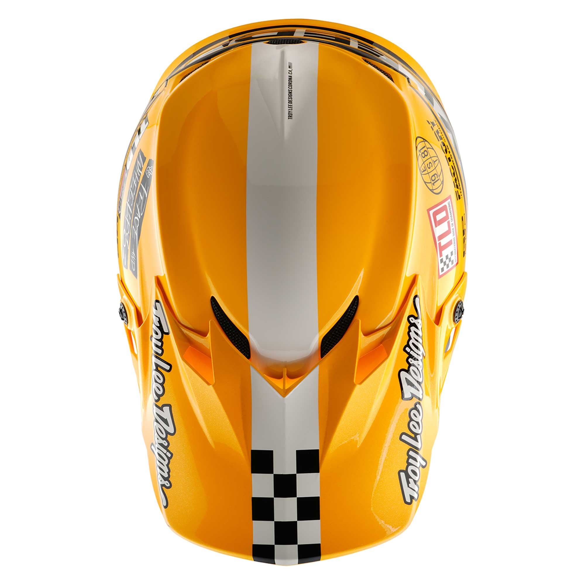 Troy Lee Motocross Youth Helmet - GP Pro MIPS - FIFTY-50 (White/Gold)