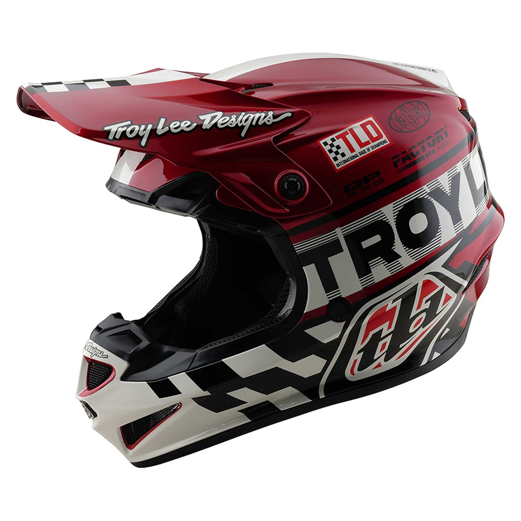 Troy Lee Motocross Helmet - GP Pro MIPS - FIFTY-50 (White/Red)