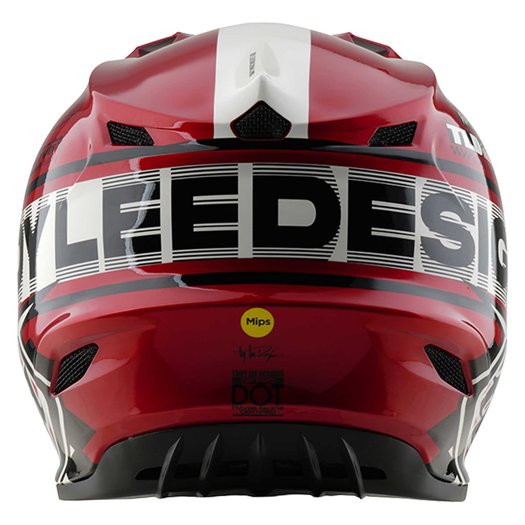 Troy Lee Motocross Helmet - GP Pro MIPS - FIFTY-50 (White/Red)